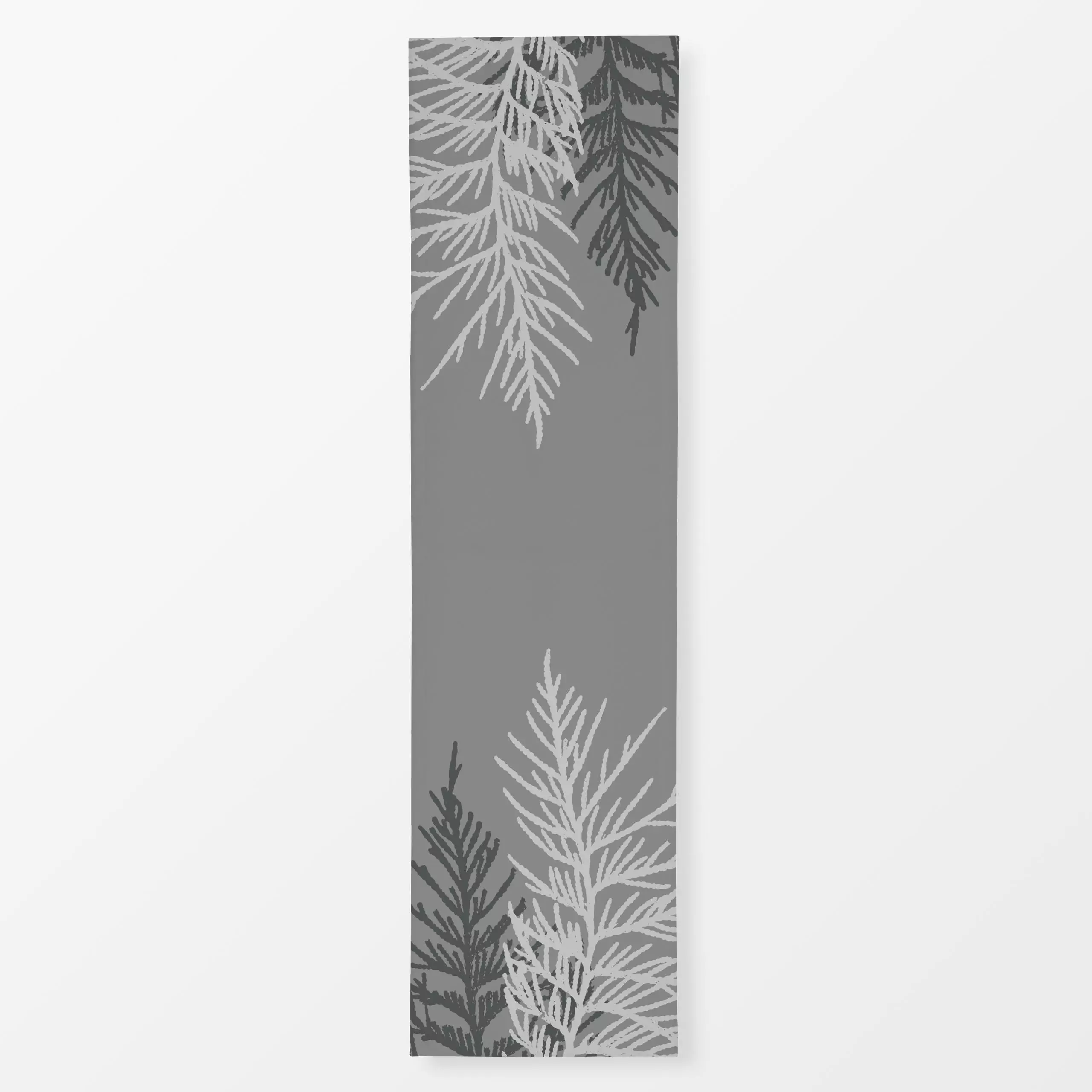 Tischläufer Winter Branches 12 - Winter, Pflanzen & Botanik - von „Mareike Böhmer"; Zweig, minimal, Blatt, abstrakt, Weihnac...