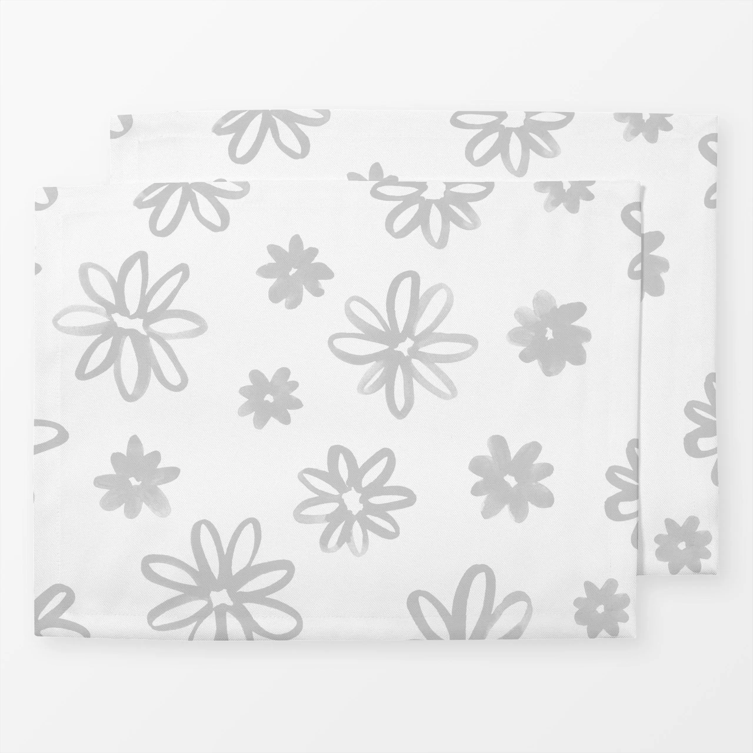 Tischset Blüten Daisy 2 - Blumen & Florales, Frühling - von „Primus Pattern"; Wasserfarben, Blumen, Blüten, Botanical, flora...