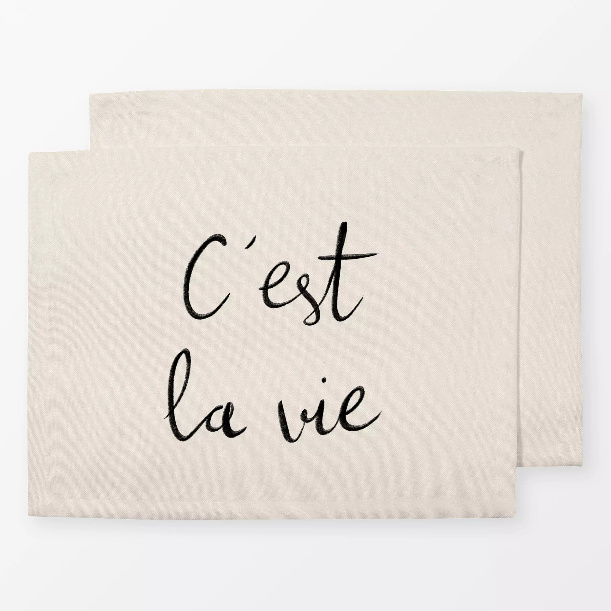 Tischset cest la vie, Spruch, Sommer, von Studio Kesse