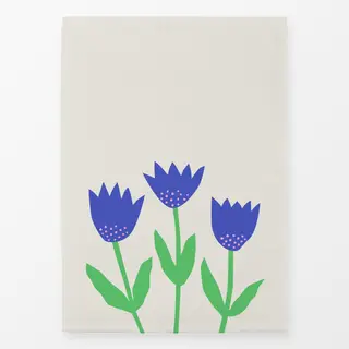 Geschirrtücher Frühlingsblumen blau