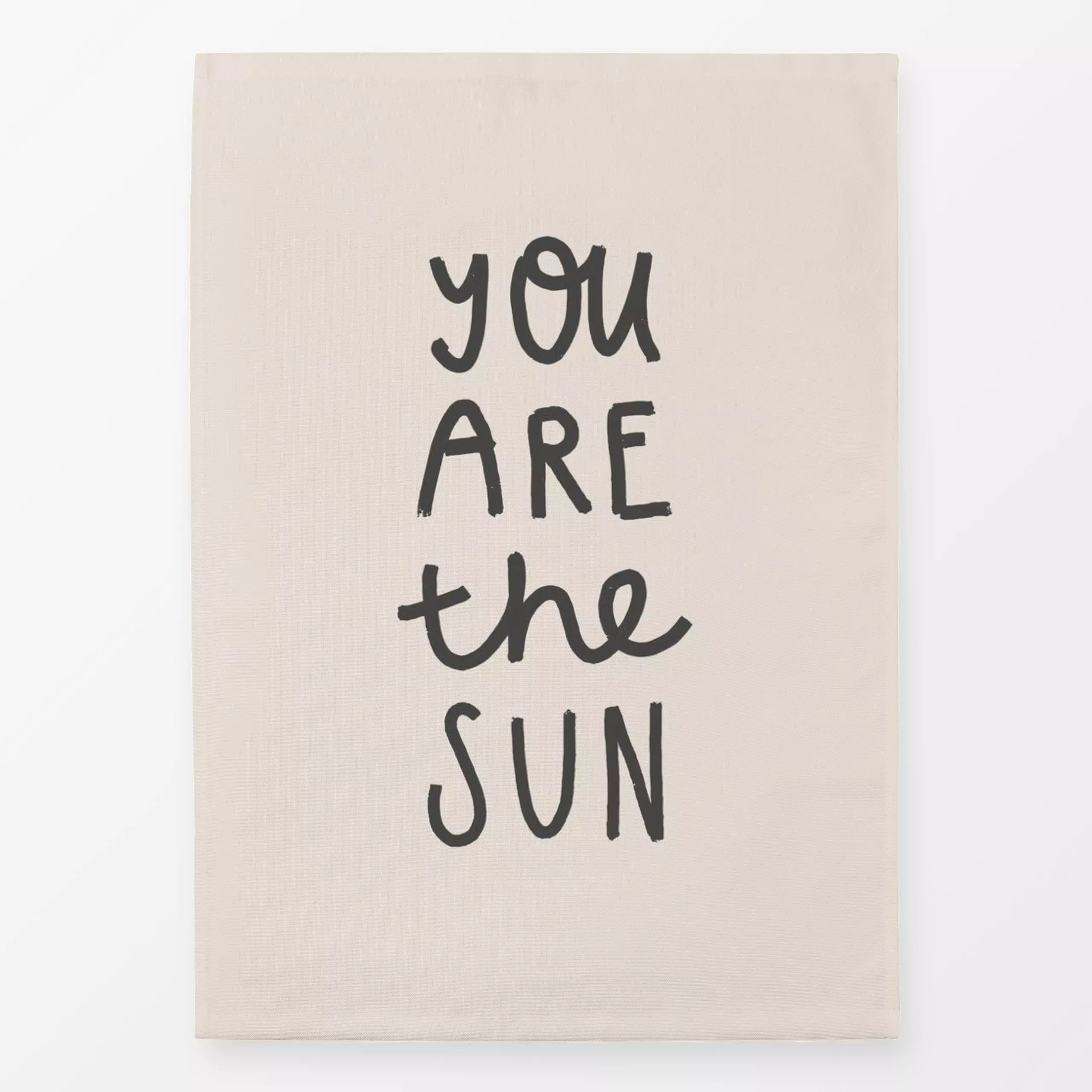 Geschirrtücher You are the sun grey - Sommer, Sprüche & Schriftzüge - von „Kruth Design"; Garten, Sonnenaufgang, Sonne, Zita...