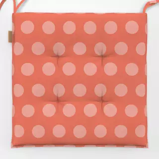 Sitzkissen Polka Dots Orange