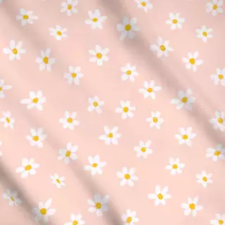 Meterware Gänseblümchen rosa