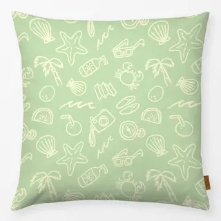 Kissen Roadtrip Essentials Hellgrün