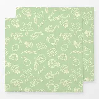 Servietten Roadtrip Essentials Hellgrün