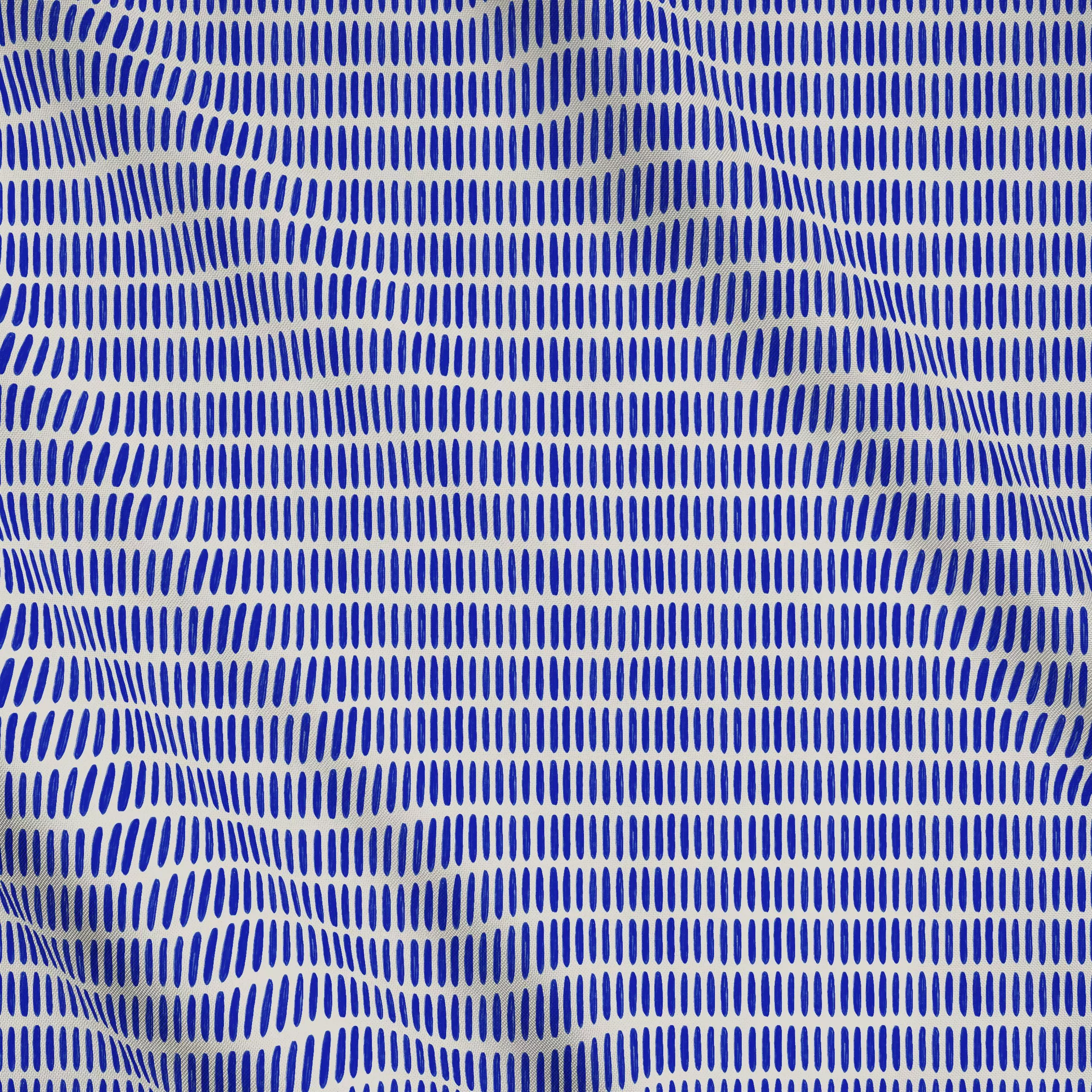 Meterware Vibrant Summer - Streifen blau, gemustert, Sommer, von Carolin Vonhoff