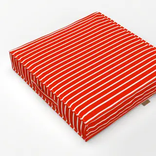 Bodenkissen Summer Stripes red