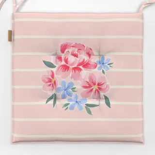 Sitzkissen Blumenbouqet rosa