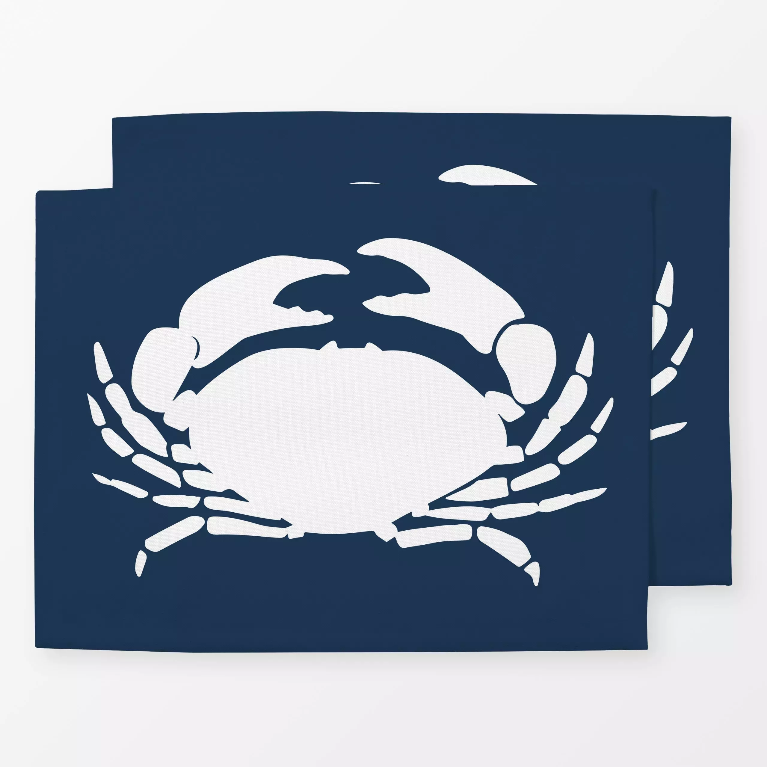 Tischset Krabben navy, Tiere, Sommer, von Katrin Graff