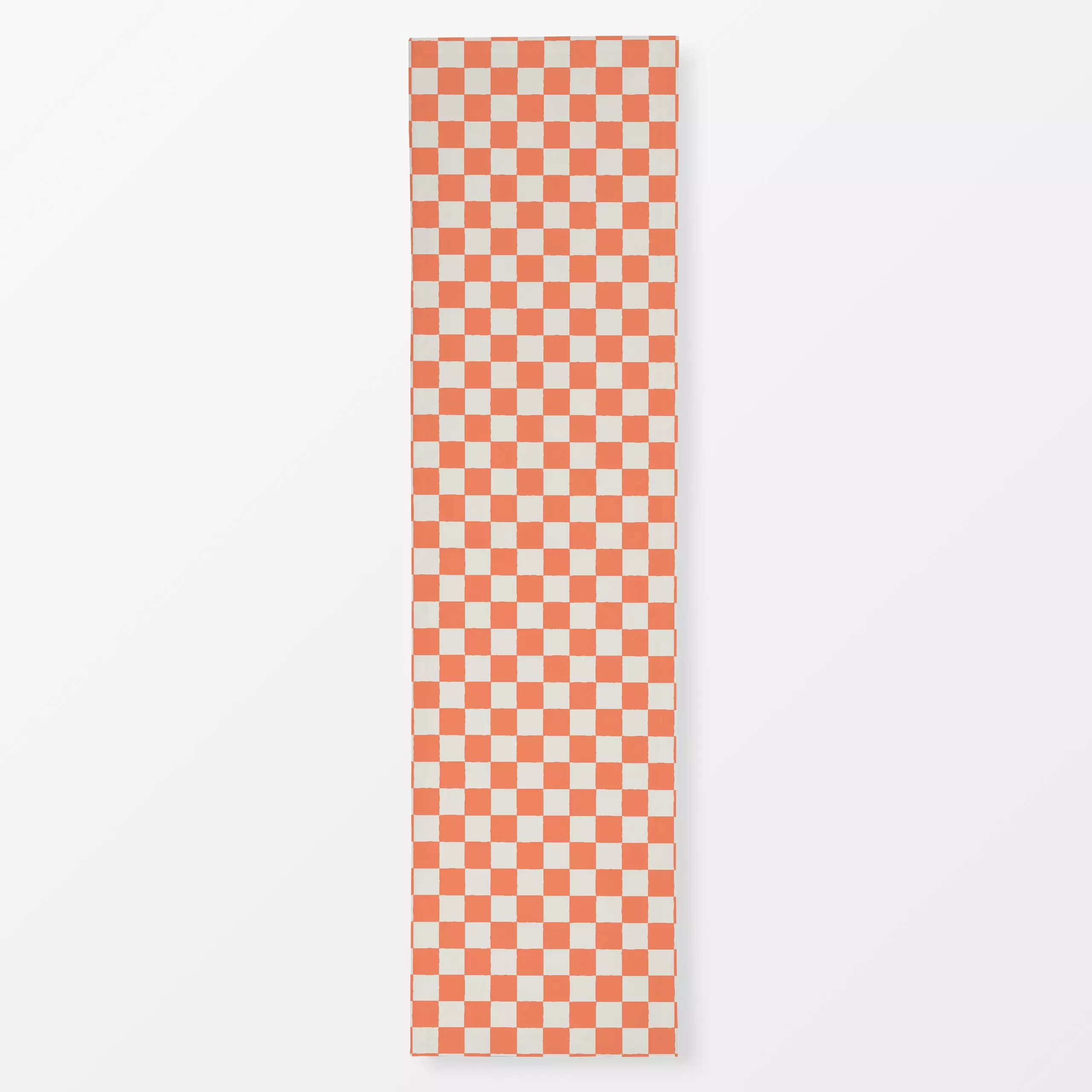 Tischläufer Checks Orange, gemustert, Sommer, von Janna Schipper