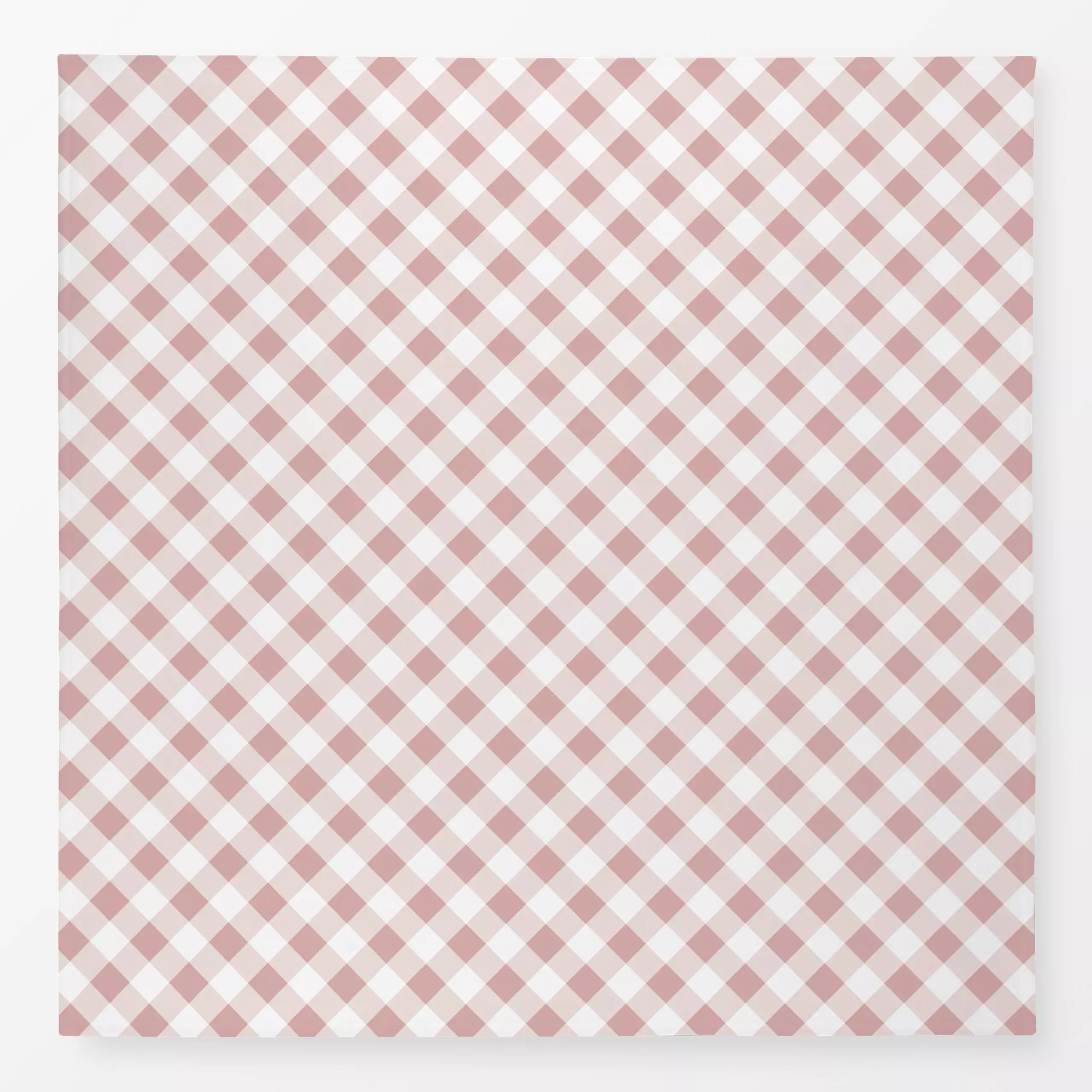Tischdecke Gingham diagonal rosa - Symbole & Muster - von „Katrin Graff"; Karo, landhaus, kariert, gingham
