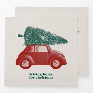 Servietten Driving Home Auto