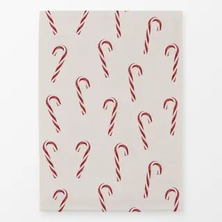 Geschirrtücher Candy Canes Muster Beige
