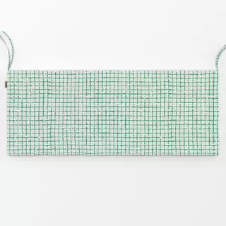 Bankauflage Netz Karo Grün Beige