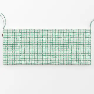 Bankauflage Netz Karo Grün Beige