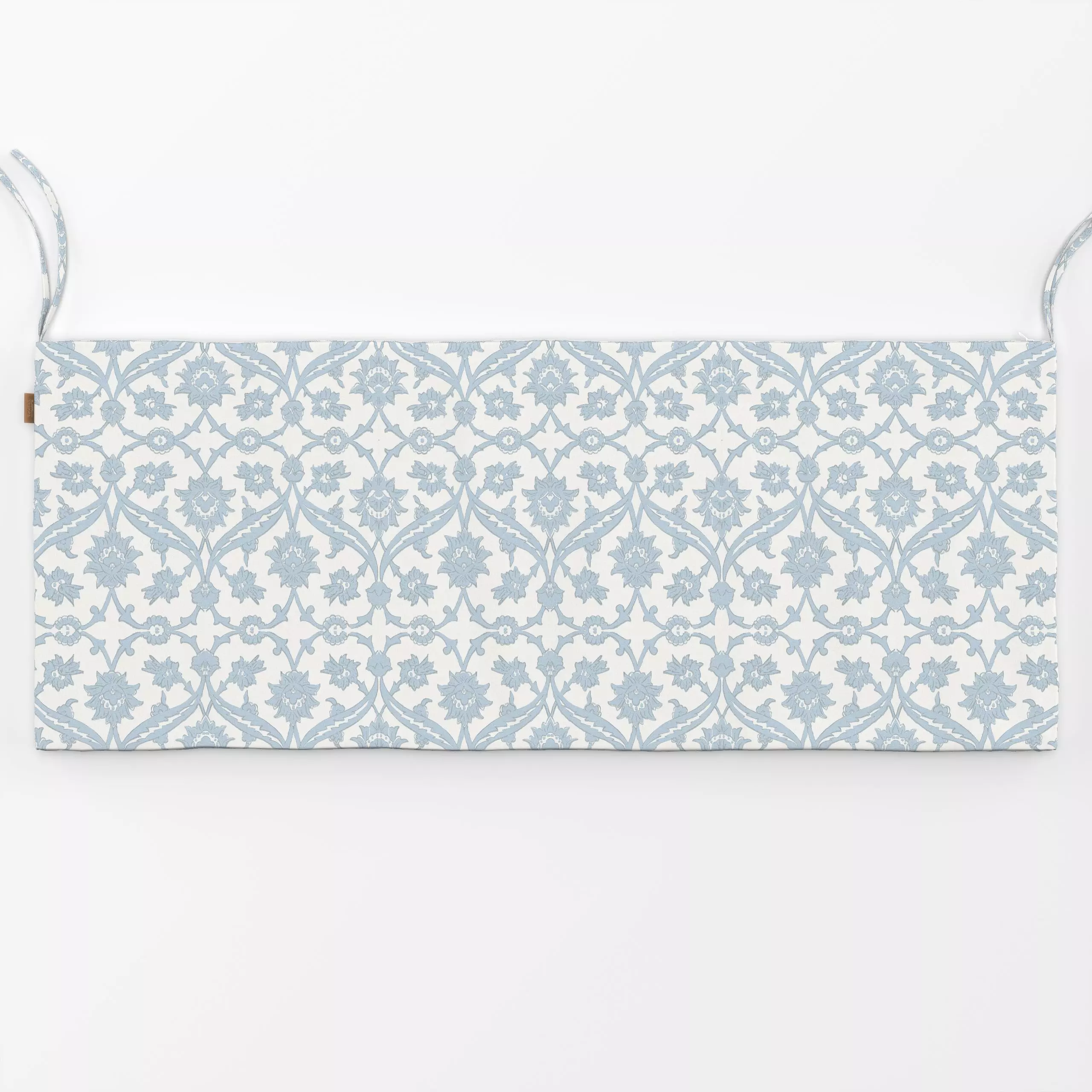 Bankauflage Baroque floral damask blue - Symbole & Muster - von „Bloomery Decor"; floral, Ornament, pattern, coastal, damask...