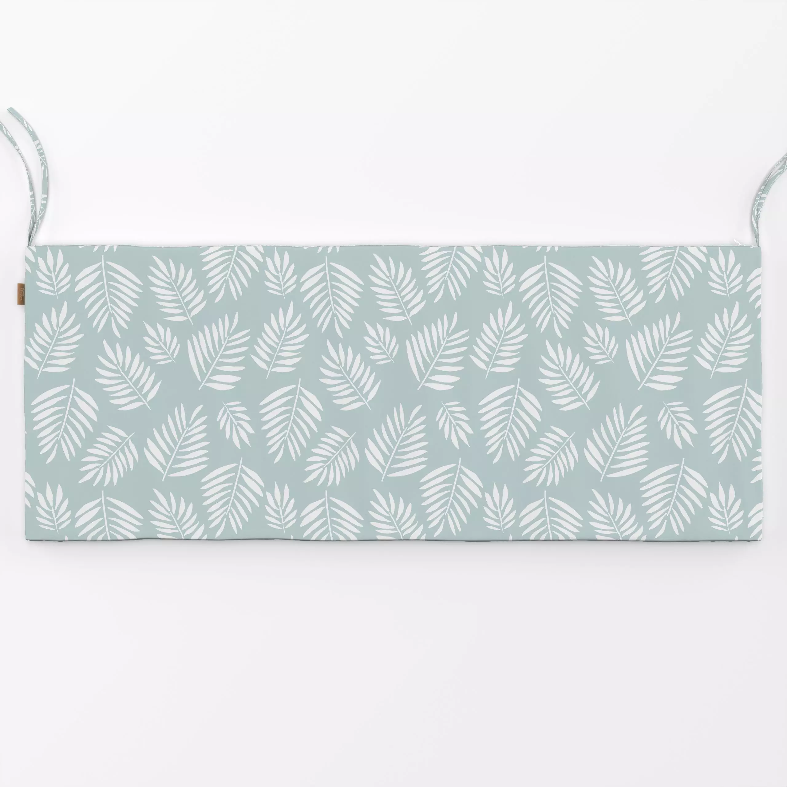Bankauflage Tropical Leaves mint - Blumen & Florales, Sommer - von „Katrin Graff"; minimal, Sommer, Palmenwedel, floral, pal...