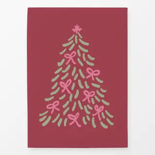 Geschirrtücher Tannenbaum altrosa