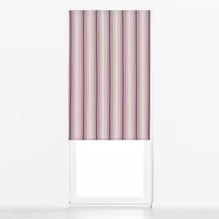 Raffrollo Gestreift 02 beige lila
