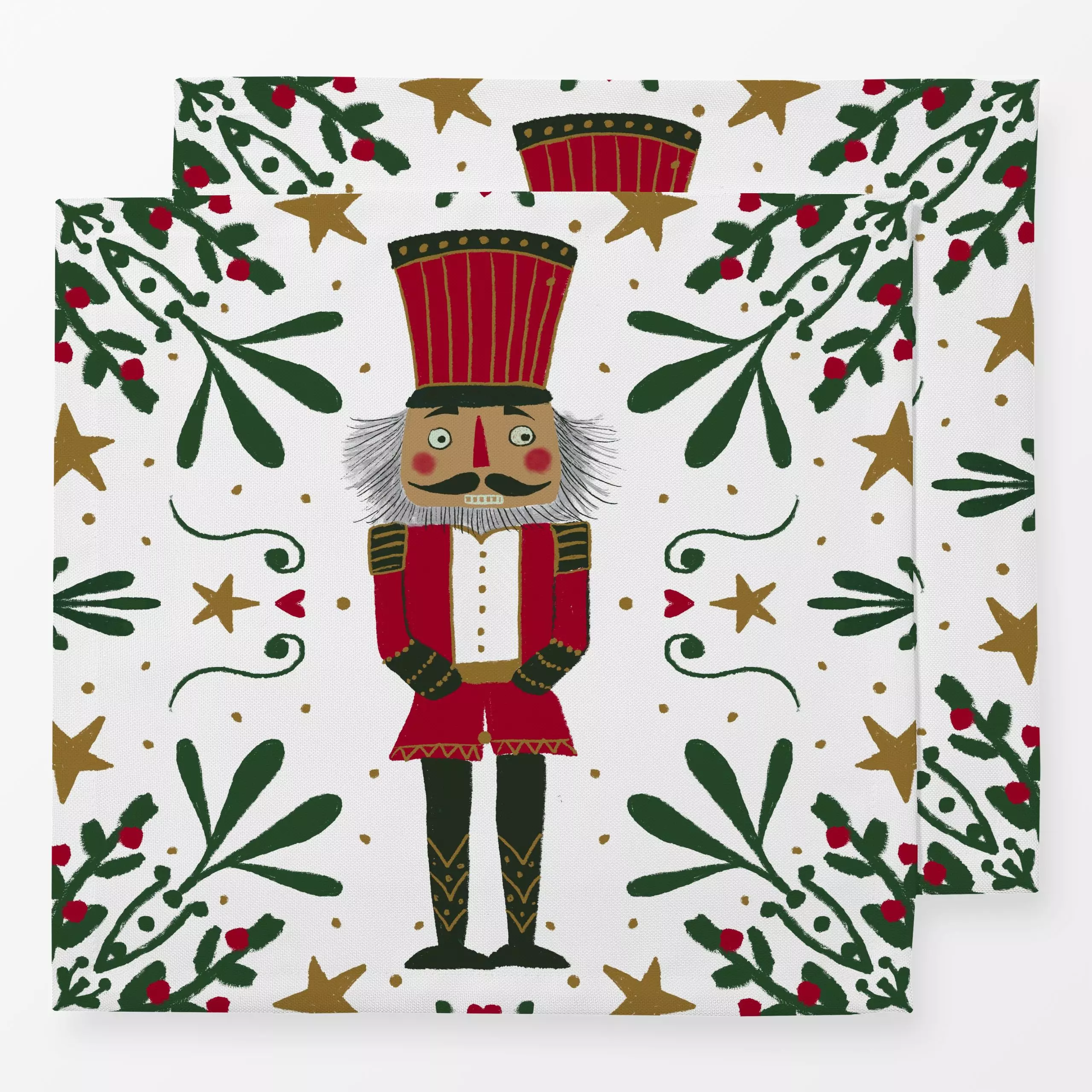 Servietten Zinnsoldat - Weihnachten, Winter - von „Studio Dolci"; Merry Christmas, Nussknacker, Sterne, Weihnachten, Mistelz...