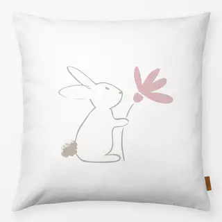 Kissen Hase mit Blume