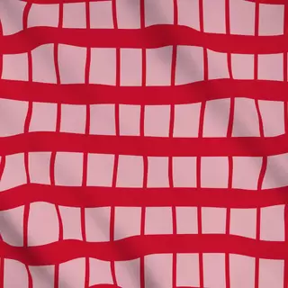 Meterware Karo Rot Pink