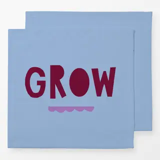 Servietten Grow burgundy hellblau