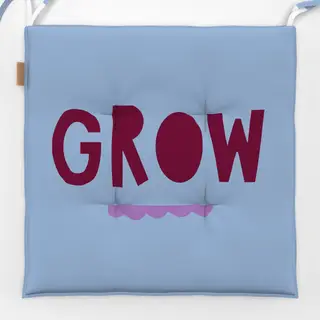 Sitzkissen Grow burgundy hellblau