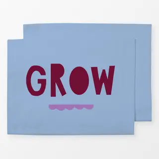 Tischset Grow burgundy hellblau