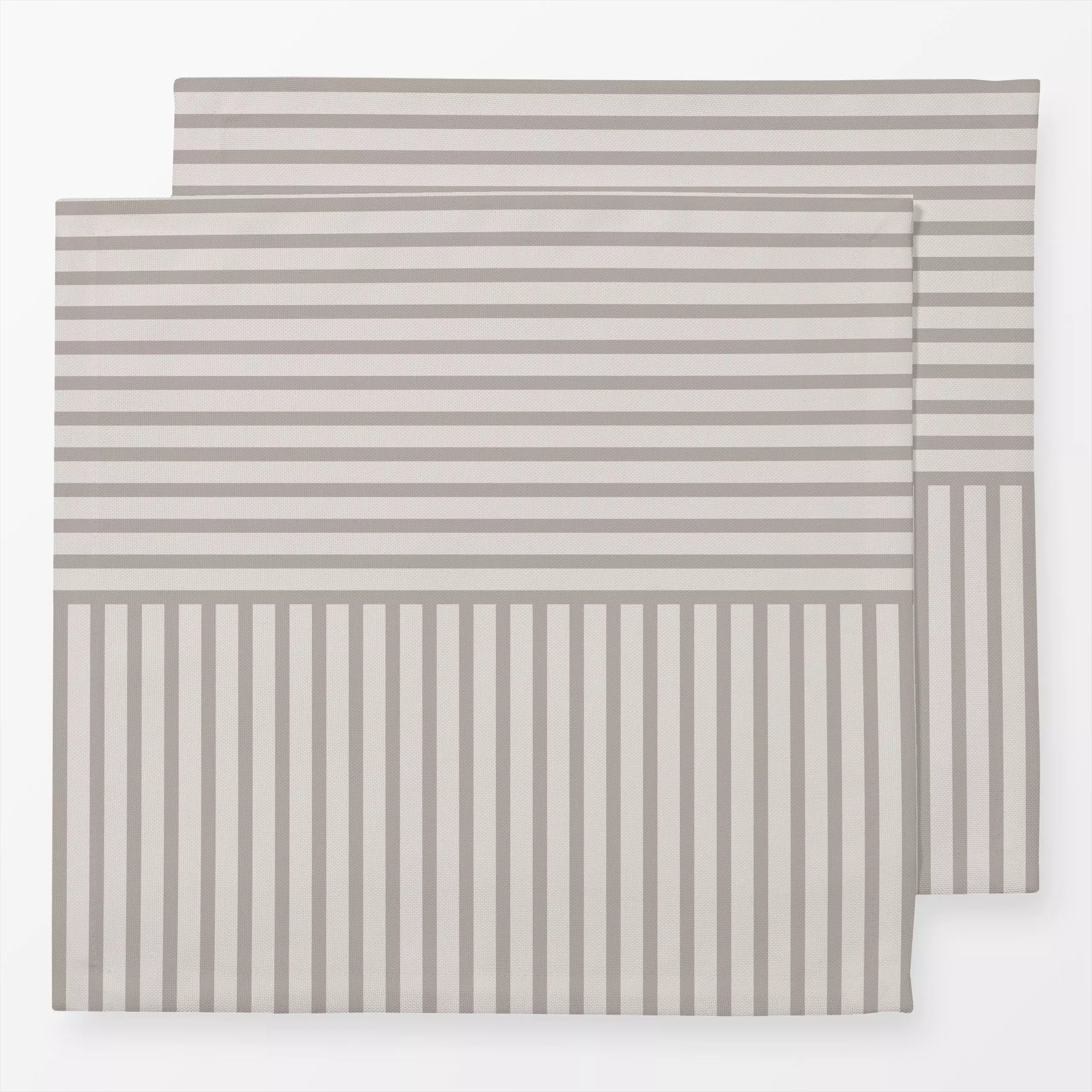 Servietten Sand Lys - Symbole & Muster - von „textilwerk x hejmelig"; Linien, skandinavisch, beige, minimalistisch, schlicht...