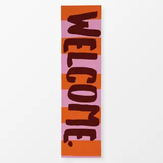 Tischläufer Welcome pink orange