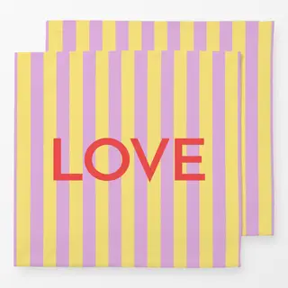 Servietten LOVE COLORFUL RED