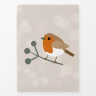 Geschirrtücher Rotkehlchen mit Zweig