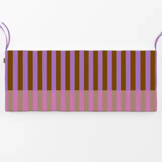 Bankauflage Streifen lila braun