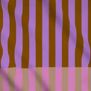 Meterware Streifen lila braun