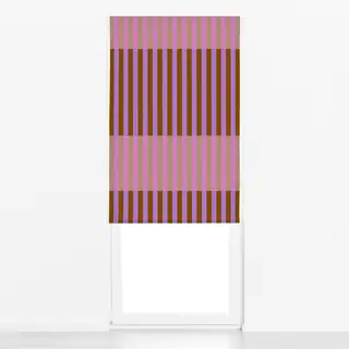 Raffrollo Streifen lila braun