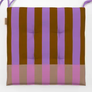 Sitzkissen Streifen lila braun