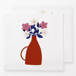 Servietten Blumenvase Blomster