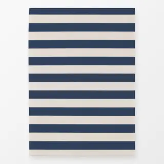 Geschirrtücher beige-blaue breite Streifen