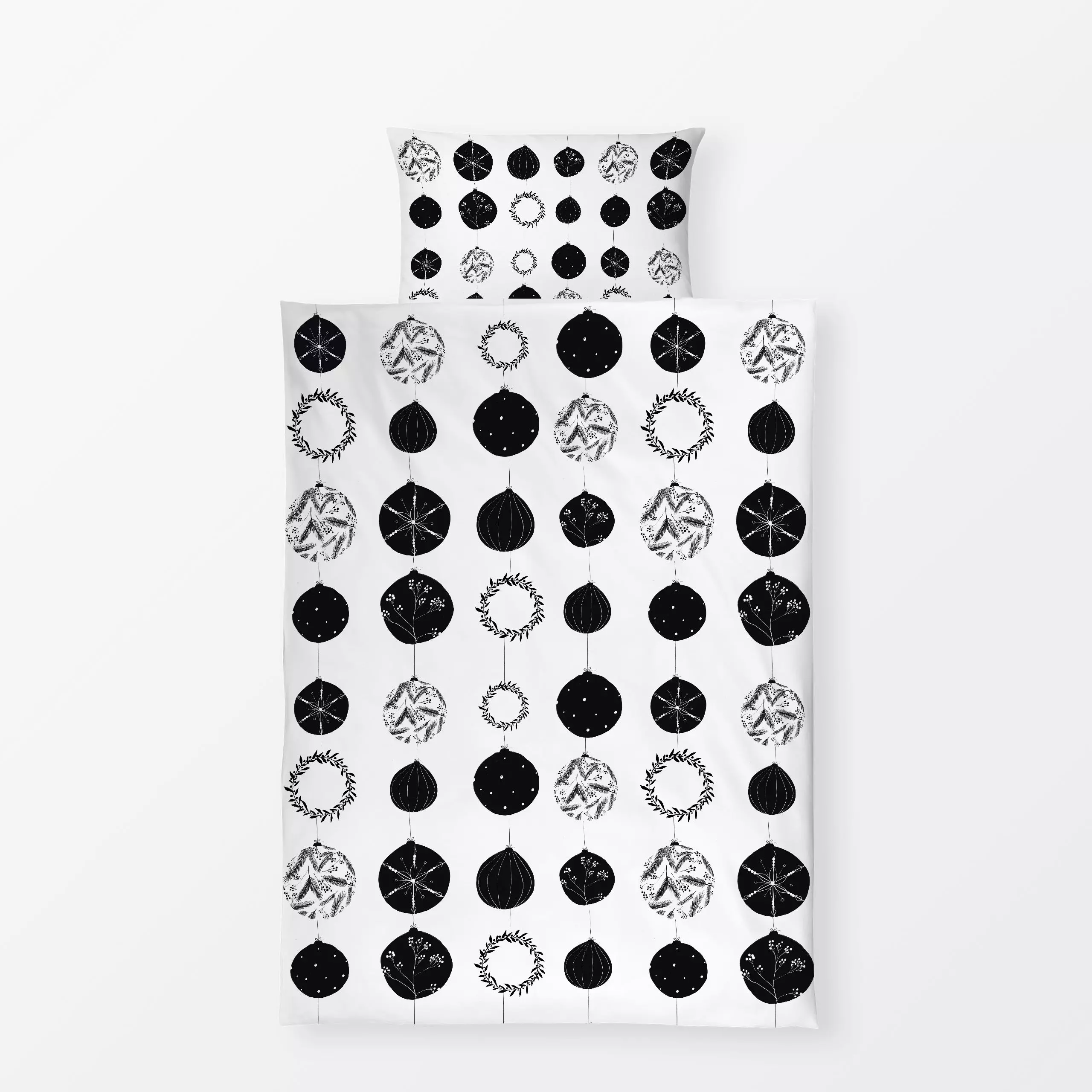Bettwäsche Weihnachtskugeln - Weihnachten - von „Sophie Augustin Illustration"; Weihnachten, weihnachtlich, Weihnachtsdeko, ...