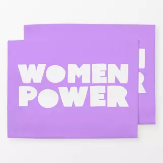 Tischset Womenpower flieder