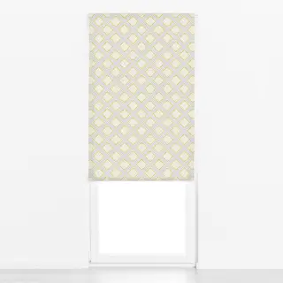 Raffrollo Dashed Diamond blue