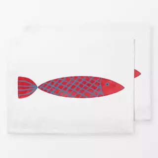 Tischset Roter Fisch