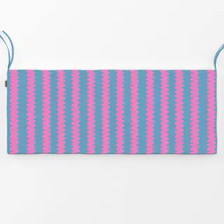 Bankauflage Wellen Blau Pink
