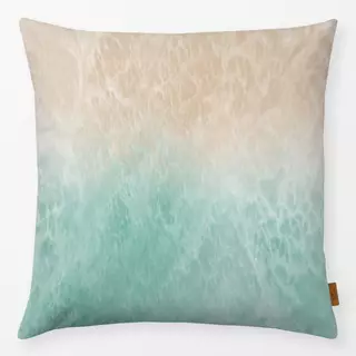 Kissen Beige Türkis Soft
