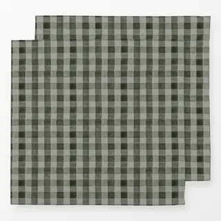 Servietten Winter Weihnacht Grün Kariert