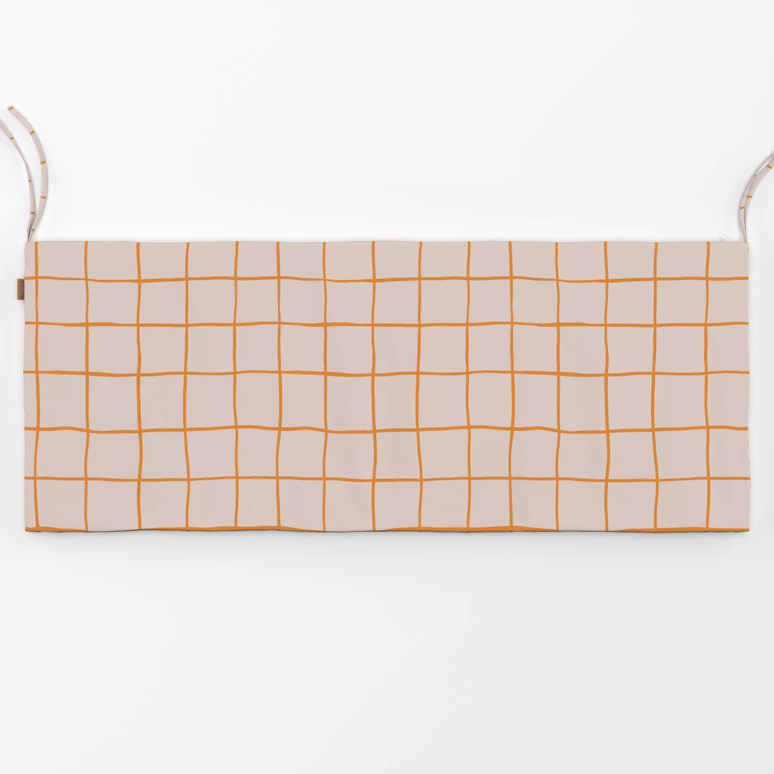 Bankauflage Karo Gelb - Symbole & Muster - von „Studio Kesse"; Linien, Orange, Herbst, Scandi, landhaus, gelb, klassisch, He...