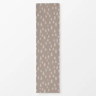 Tischläufer Bäume beige