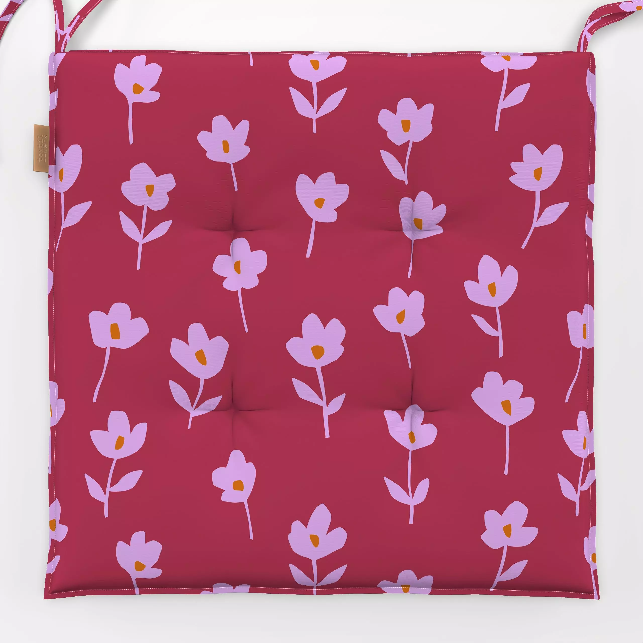 Sitzkissen Blumen himbeere - Blumen & Florales, Frühling, Ostern - von „Studio Kesse"; Blüten