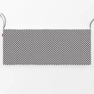 Bankauflage Polkadots Mittel Schwarz